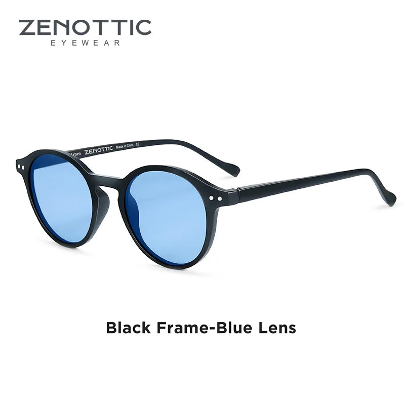 Lennox Retro Round Polarized Sunglasses – UV400 Protection - Maison Novaire