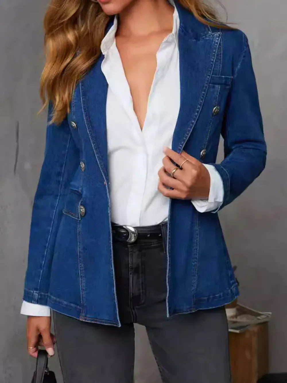 Long Sleeve Denim Jacket - BLAKESTORE-NG