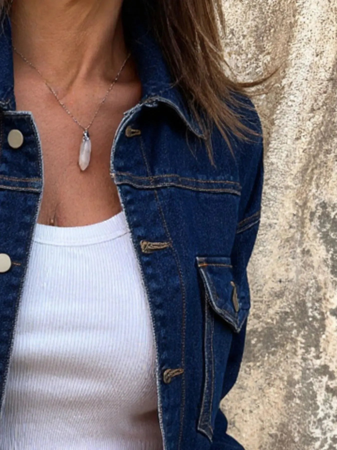 Long Sleeve Denim Jacket - BLAKESTORE-NG