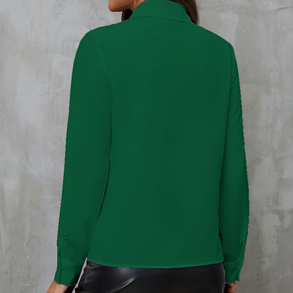 Loose Chiffon Shirt Women Ruffles - Maison Novaire #