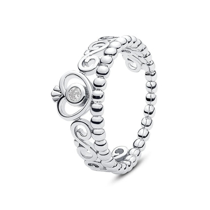 Love heart 925 Sterling Silver Rings - BLAKESTORE-NG