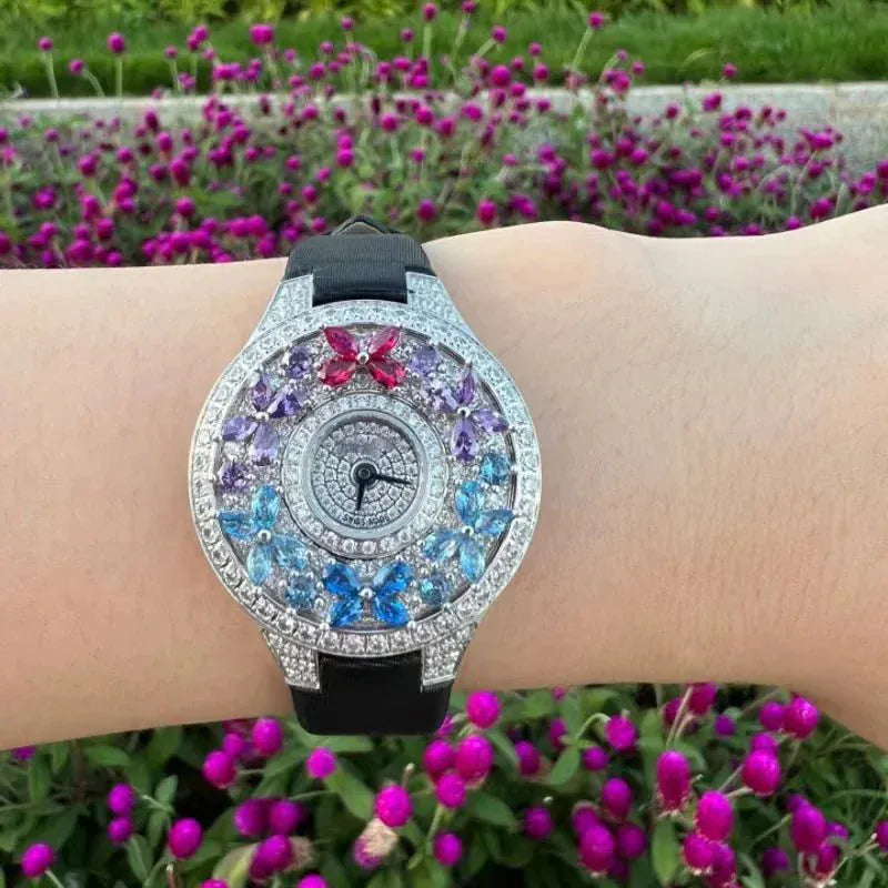 Luxury Colorful Women’s Quartz Watch | Elegant Jewel Bracelet Timepiece - Maison Novaire #