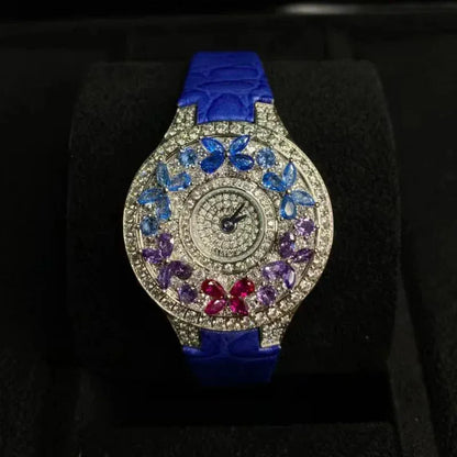 Luxury Colorful Women’s Quartz Watch | Elegant Jewel Bracelet Timepiece - Maison Novaire #