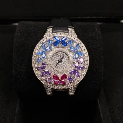 Luxury Colorful Women’s Quartz Watch | Elegant Jewel Bracelet Timepiece - Maison Novaire #