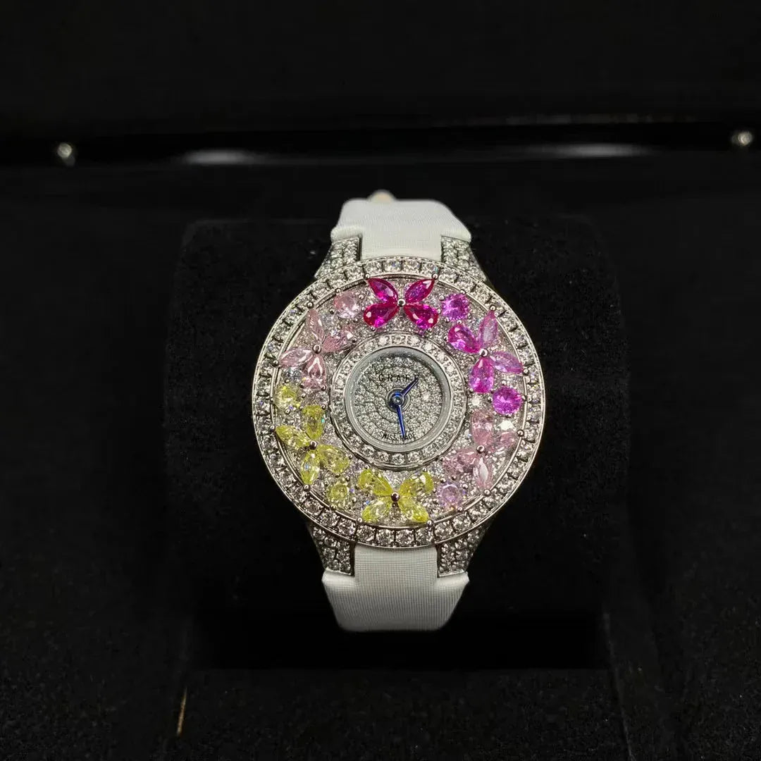 Luxury Colorful Women’s Quartz Watch | Elegant Jewel Bracelet Timepiece - Maison Novaire #