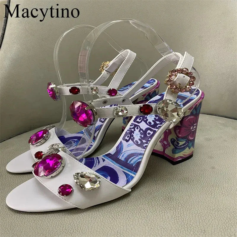 Luxury Diamond Crystal Decor Modern Sandals for Women. - BLAKESTORE-NG