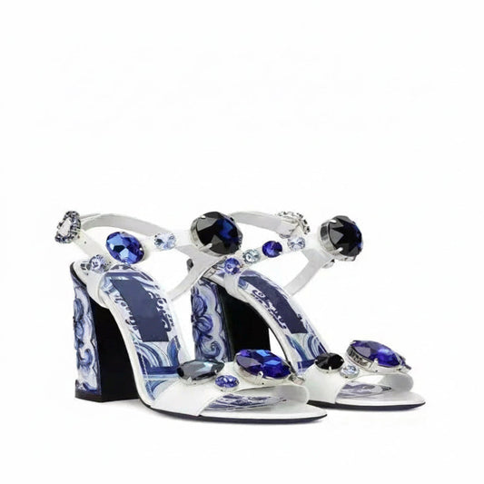 Luxury Diamond Crystal Decor Modern Sandals for Women. - Maison Novaire