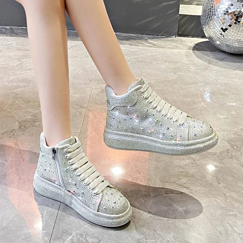 Luxury Diamond Sneakers Full Diamond Shoes. - BLAKESTORE-NG