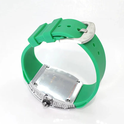 Luxury Diamond Women’s Watch | Tonneau Ice-Out Waterproof Sport Clock - Maison Novaire