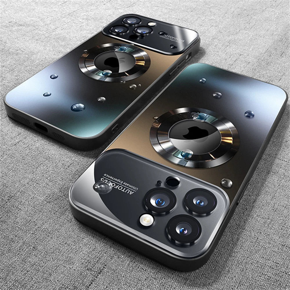 Luxury Glass Camera Lens Protection Case For iPhone. - Maison Novaire #