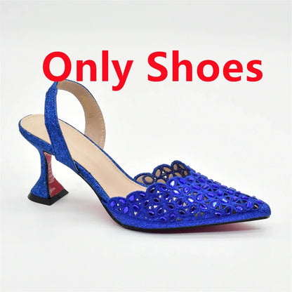 Luxury Rhinestone Italian Designer Shoes and Bags Set (Ascendancy). - BLAKESTORE-NG