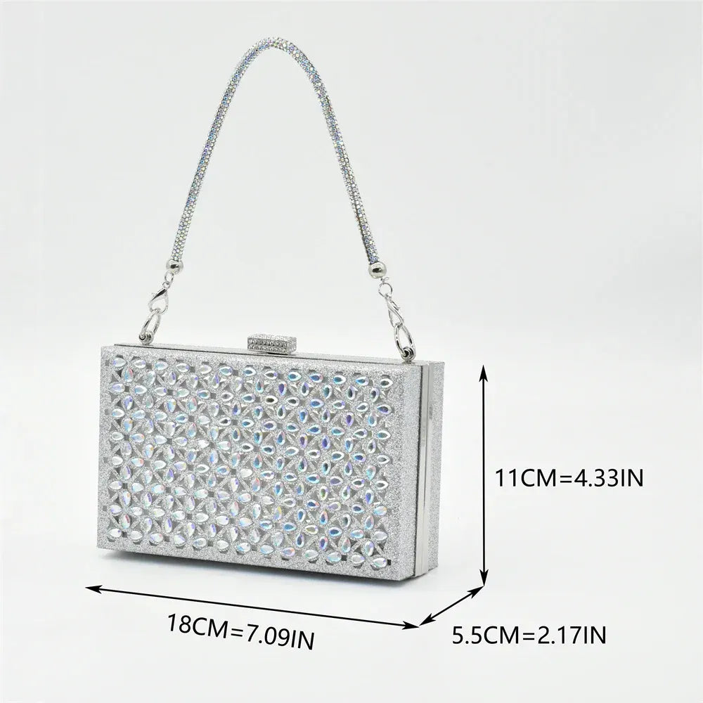 Luxury Rhinestone Italian Designer Shoes and Bags Set (Ascendancy). - Maison Novaire #
