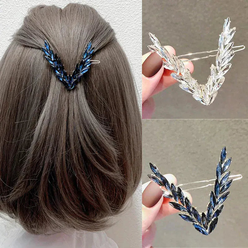 Luxury Shining V Shape Buckle Hairpins. - BLAKESTORE-NG