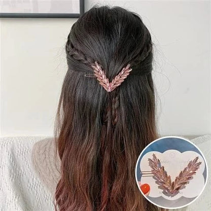 Luxury Shining V Shape Buckle Hairpins. - BLAKESTORE-NG