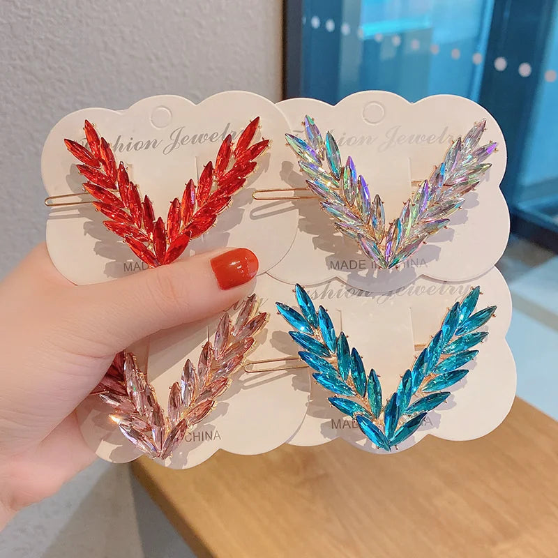 Luxury Shining V Shape Buckle Hairpins. - Maison Novaire #