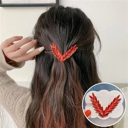 Luxury Shining V Shape Buckle Hairpins. - Maison Novaire #