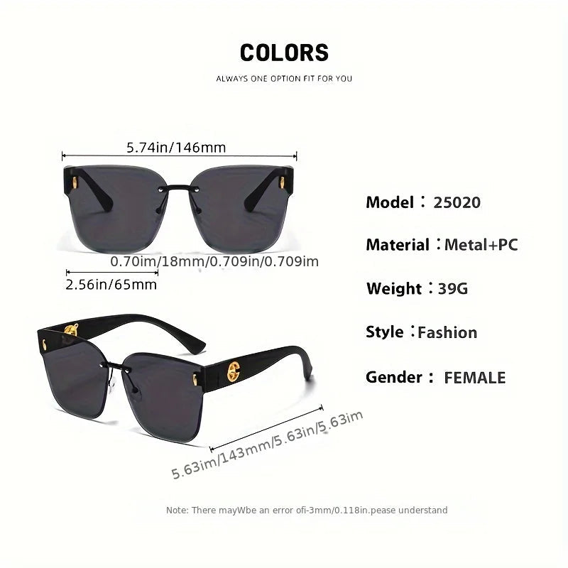 Luxury Women Sunglasses Large Frame UV Resistant. - BLAKESTORE-NG