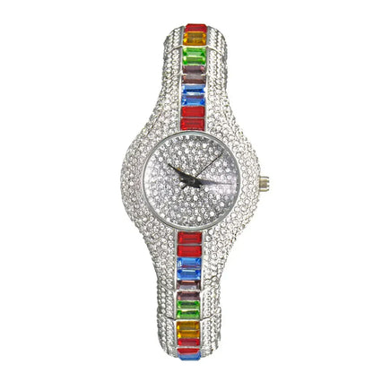 MISSFOX Luxury Gold Women’s Watch | Baguette Diamond Waterproof Clock - Maison Novaire #