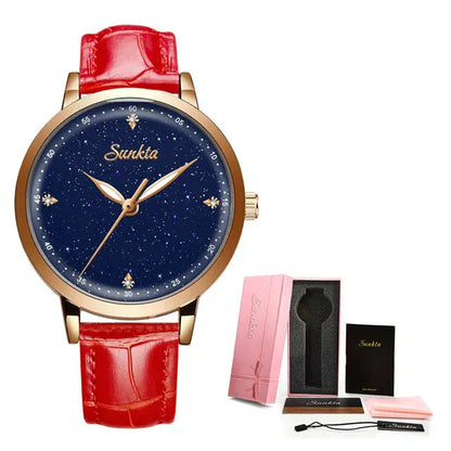 LIGE Luxury Women’s Watch | Ultra-Thin Steel Mesh Quartz Waterproof - Maison Novaire #