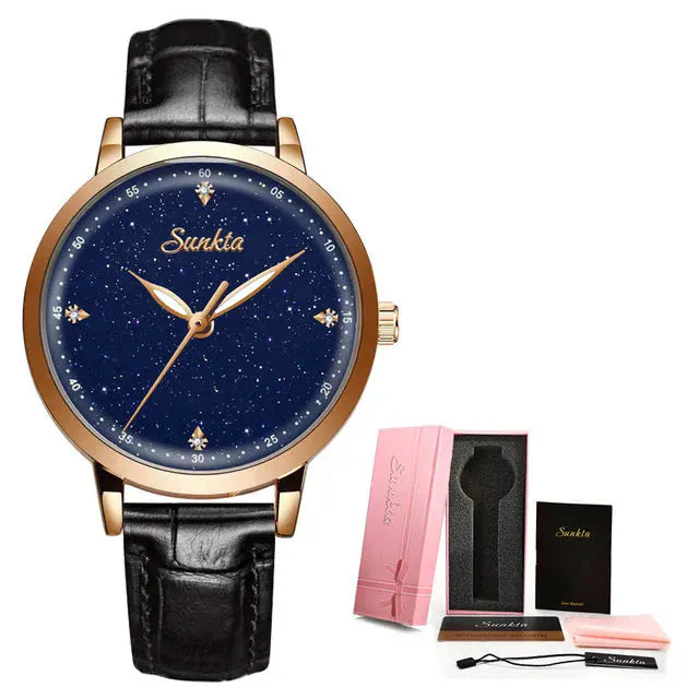 LIGE Luxury Women’s Watch | Ultra-Thin Steel Mesh Quartz Waterproof - Maison Novaire #