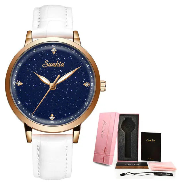 LIGE Luxury Women’s Watch | Ultra-Thin Steel Mesh Quartz Waterproof - Maison Novaire #