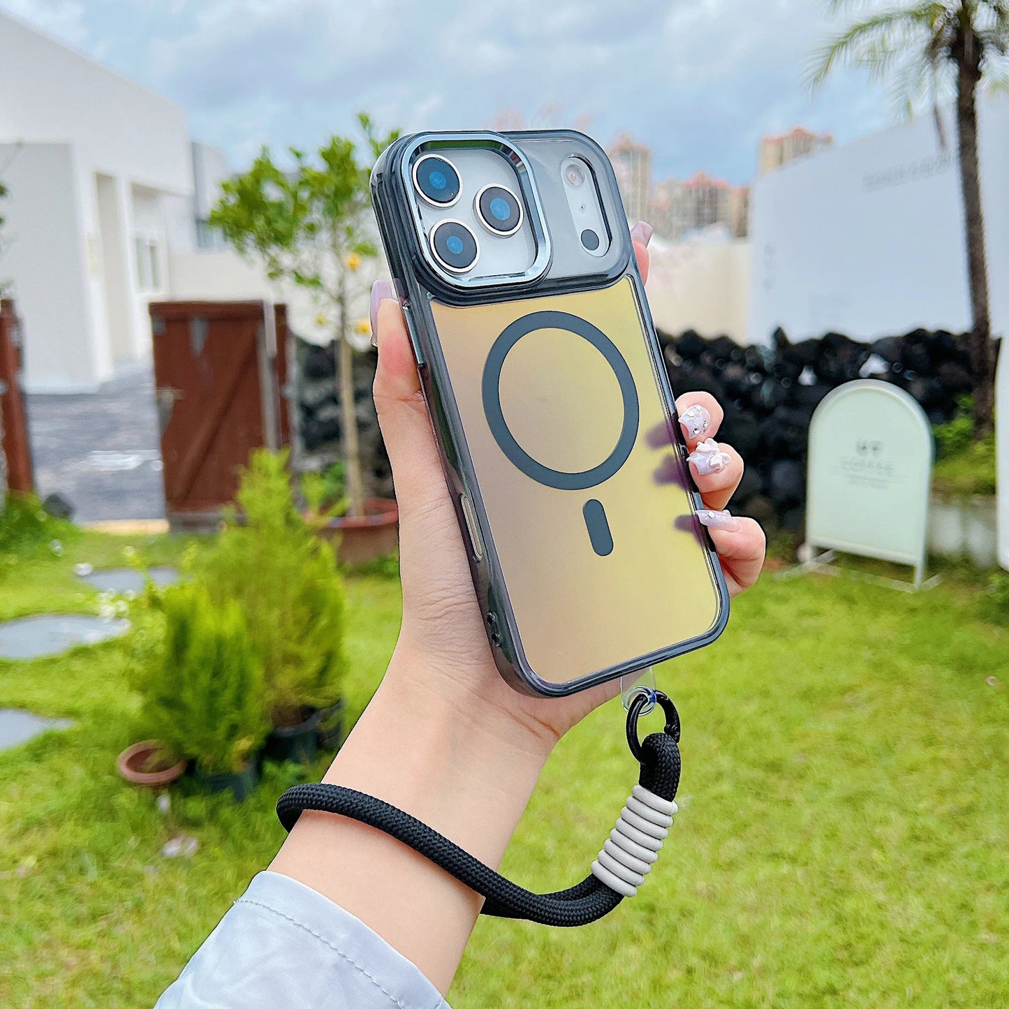 Magnetic Shockproof Hard Bumper Phone case - Maison Novaire #