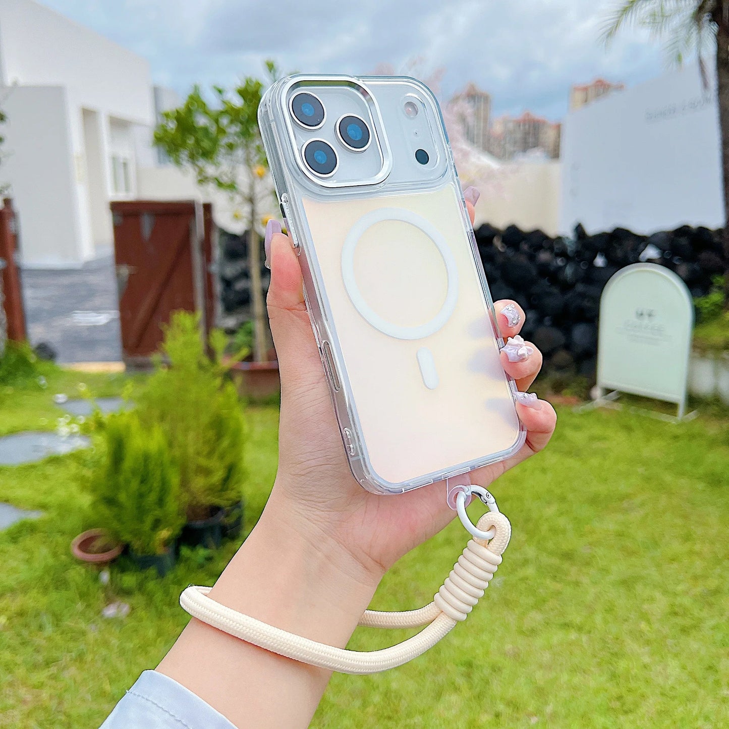 Magnetic Shockproof Hard Bumper Phone case - Maison Novaire #