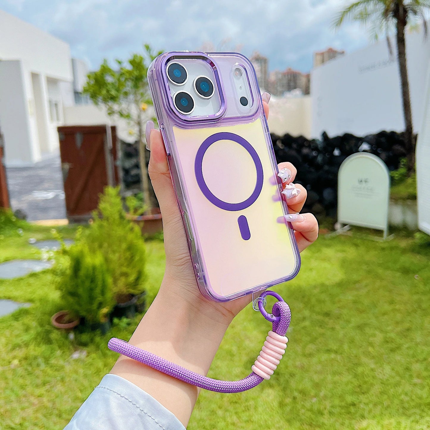 Magnetic Shockproof Hard Bumper Phone case - Maison Novaire #