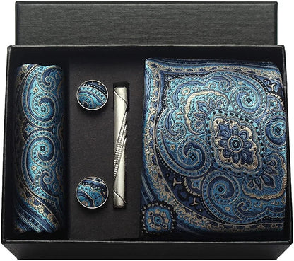 Maison Novaire 100% Silk Paisley Floral Tie - Maison Novaire #