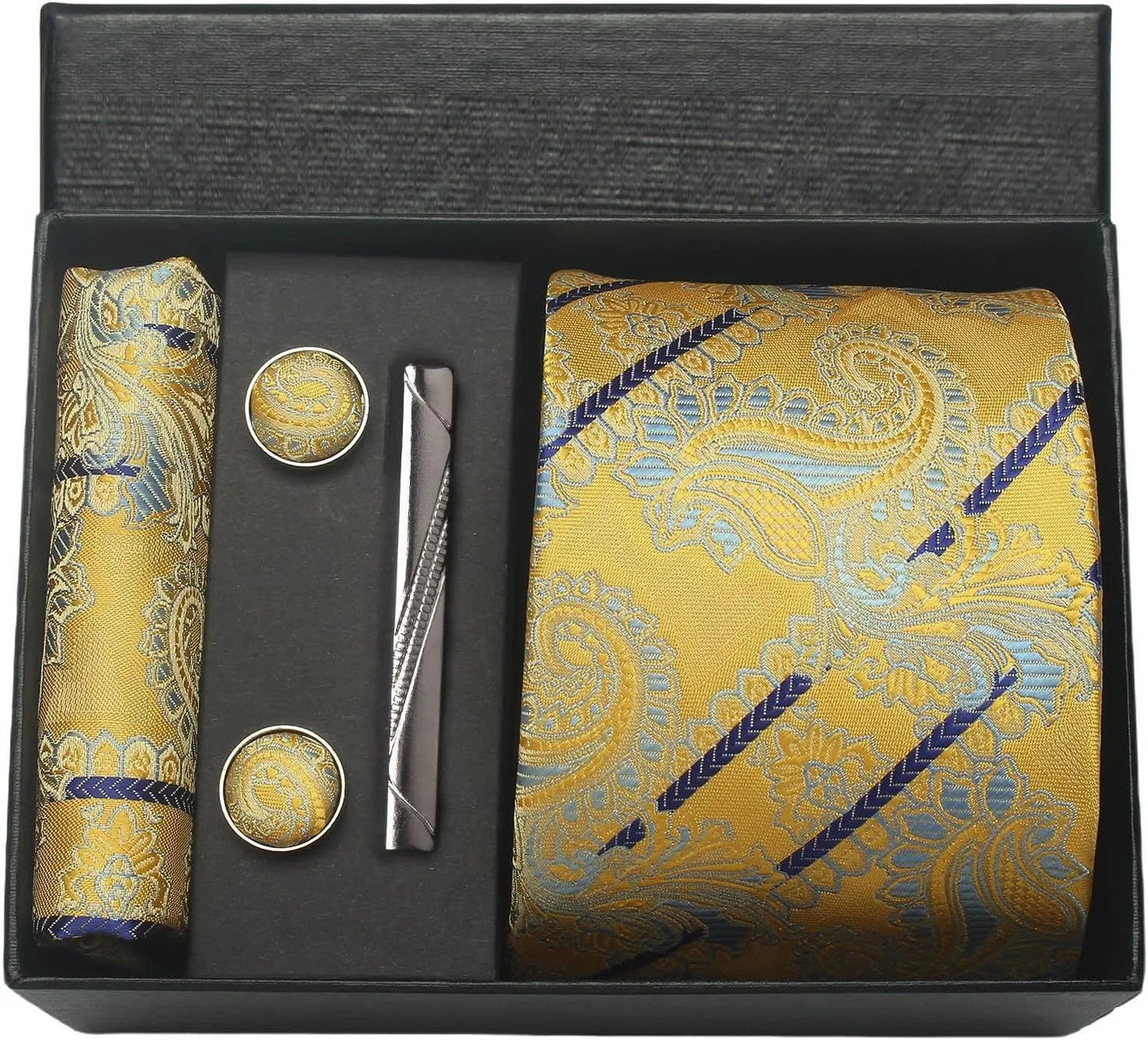 Maison Novaire 100% Silk Paisley Floral Tie - Maison Novaire #