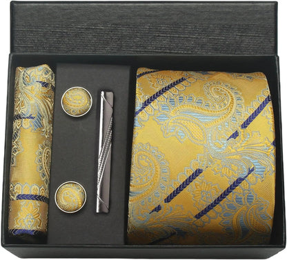 Maison Novaire 100% Silk Paisley Floral Tie - Maison Novaire #