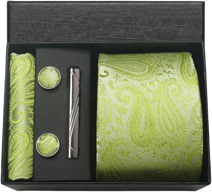 Maison Novaire 100% Silk Paisley Floral Tie - Maison Novaire #