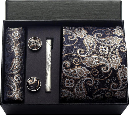 Maison Novaire 100% Silk Paisley Floral Tie - Maison Novaire #