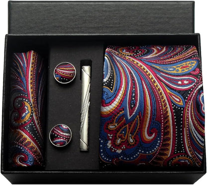 Maison Novaire 100% Silk Paisley Floral Tie - Maison Novaire #