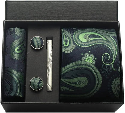 Maison Novaire 100% Silk Paisley Floral Tie - Maison Novaire #