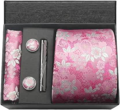 Maison Novaire 100% Silk Paisley Floral Tie - Maison Novaire #