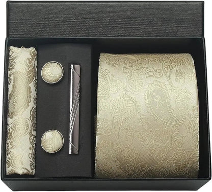 Maison Novaire 100% Silk Paisley Floral Tie - Maison Novaire #