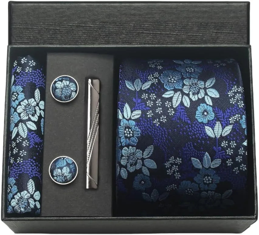 Maison Novaire 100% Silk Paisley Floral Tie - Maison Novaire #