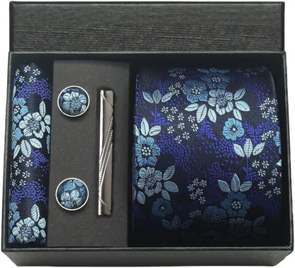 Maison Novaire 100% Silk Paisley Floral Tie - Maison Novaire #
