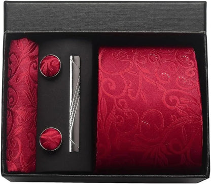 Maison Novaire 100% Silk Paisley Floral Tie - Maison Novaire #