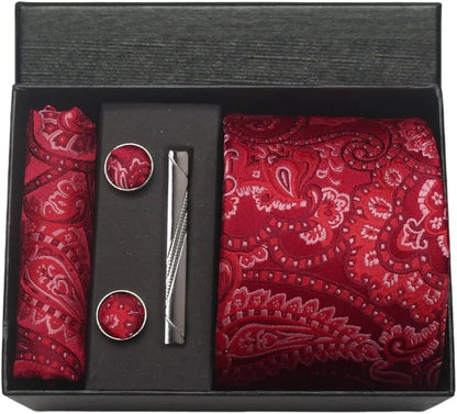 Maison Novaire 100% Silk Paisley Floral Tie - Maison Novaire #