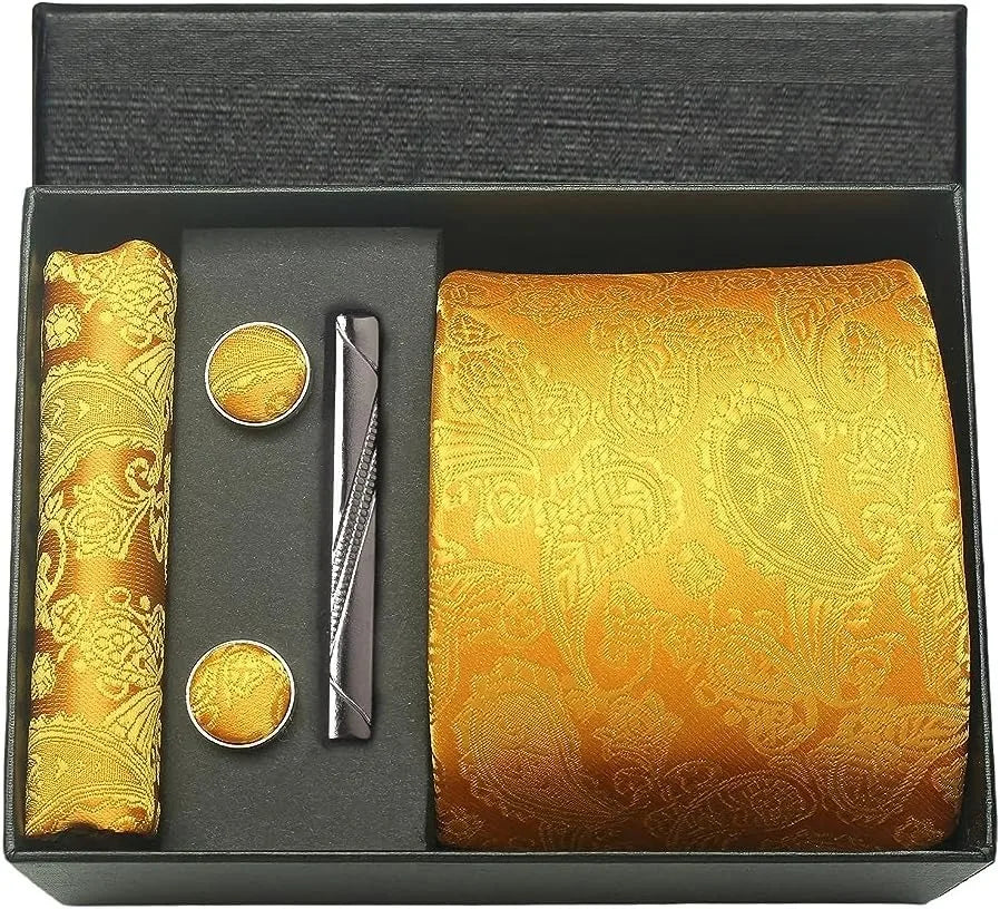 Maison Novaire 100% Silk Paisley Floral Tie - Maison Novaire #