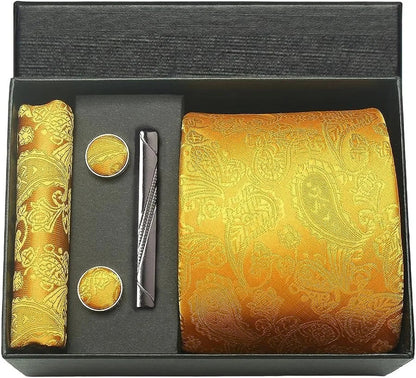 Maison Novaire 100% Silk Paisley Floral Tie - Maison Novaire #