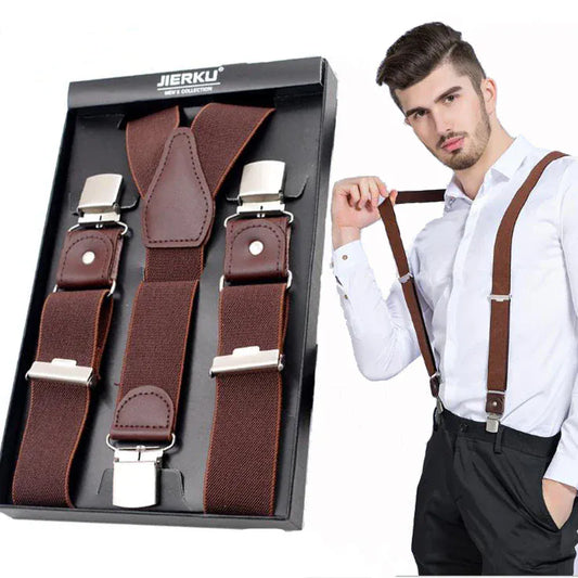 Maison Novaire Leather Suspenders - Maison Novaire