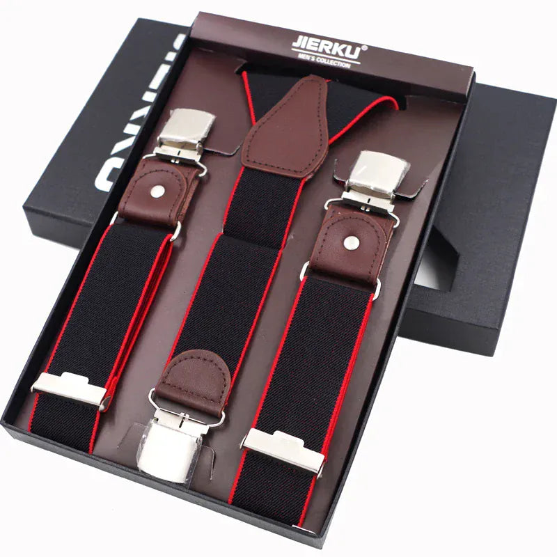 Maison Novaire Leather Suspenders - Maison Novaire