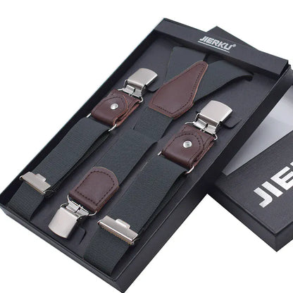 Maison Novaire Leather Suspenders - Maison Novaire