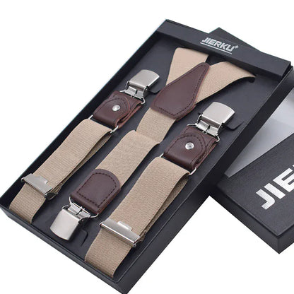 Maison Novaire Leather Suspenders - Maison Novaire