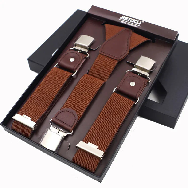 Maison Novaire Leather Suspenders - Maison Novaire