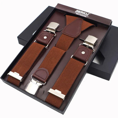 Maison Novaire Leather Suspenders - Maison Novaire