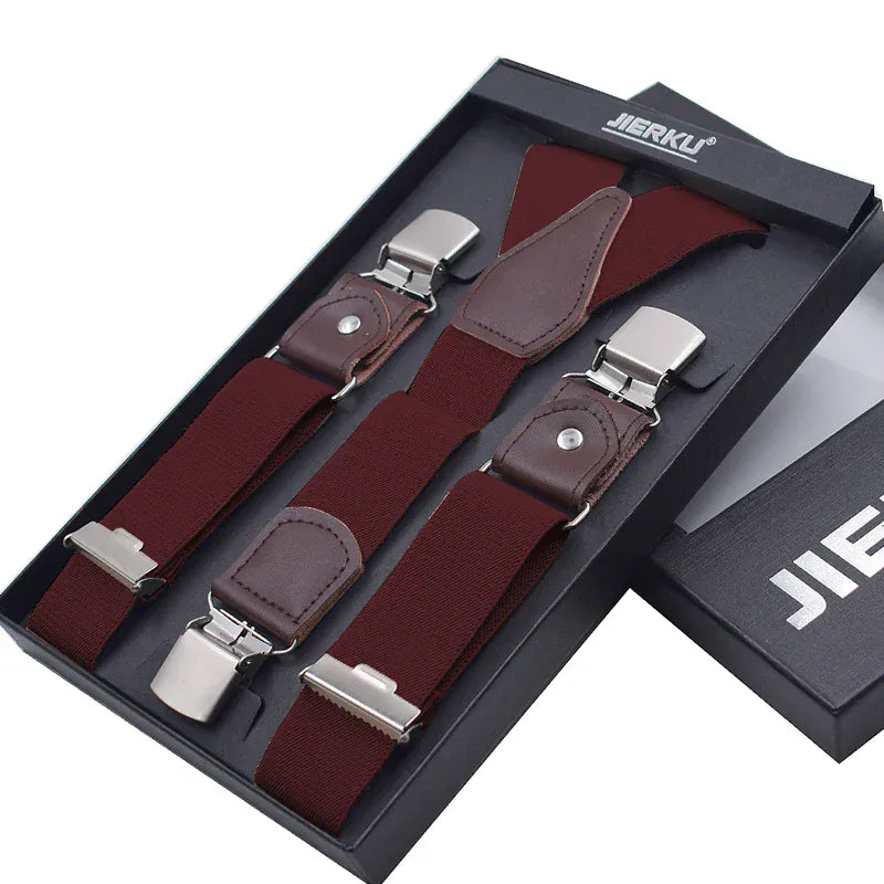Maison Novaire Leather Suspenders - Maison Novaire